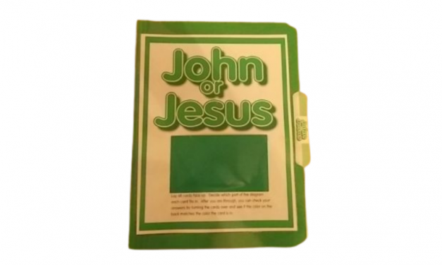 John or Jesus File Folder Activity