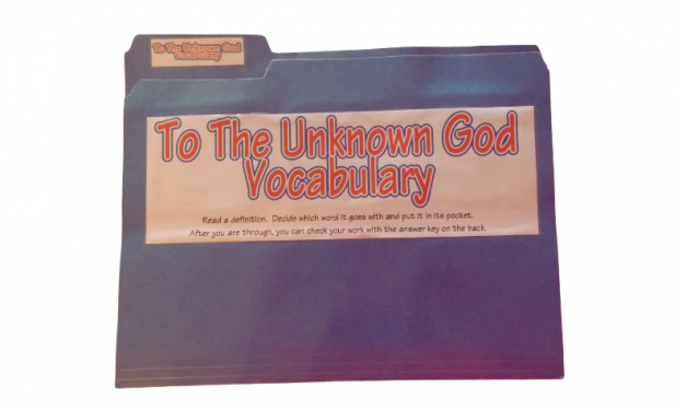 To The Unknown God Vocabulary