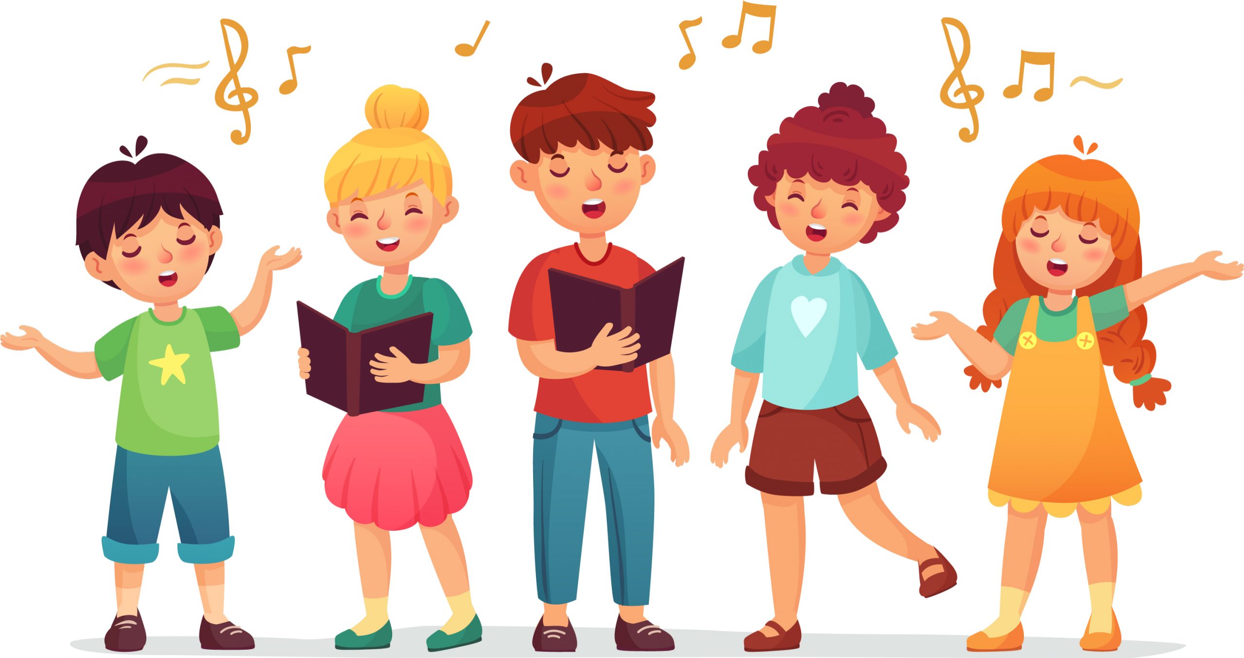 Five Children Singing